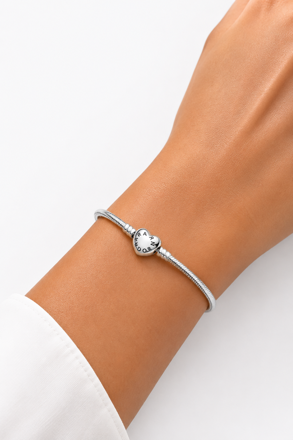 Pulseira Pandora Tambor Liso "circulo Achatado" Escrita Nos Dois Lados (berloques)