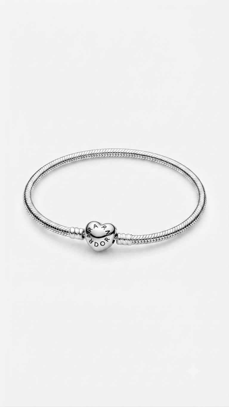 Pulseira Pandora Tambor Liso "circulo Achatado" Escrita Nos Dois Lados (berloques)